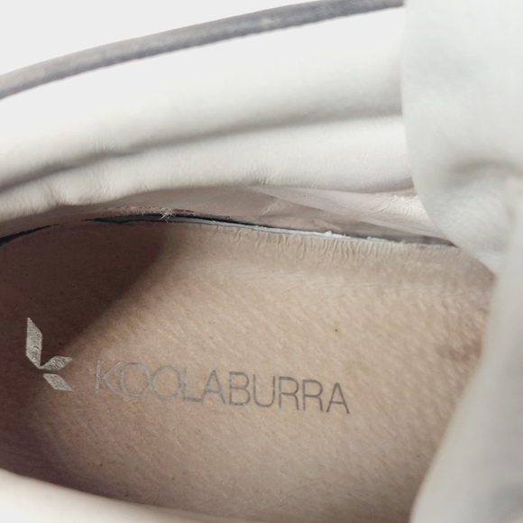 KOOLABURRA UGG Tan Leather Studded Wedge Sneakers Booties E511 - Picture 13 of 14